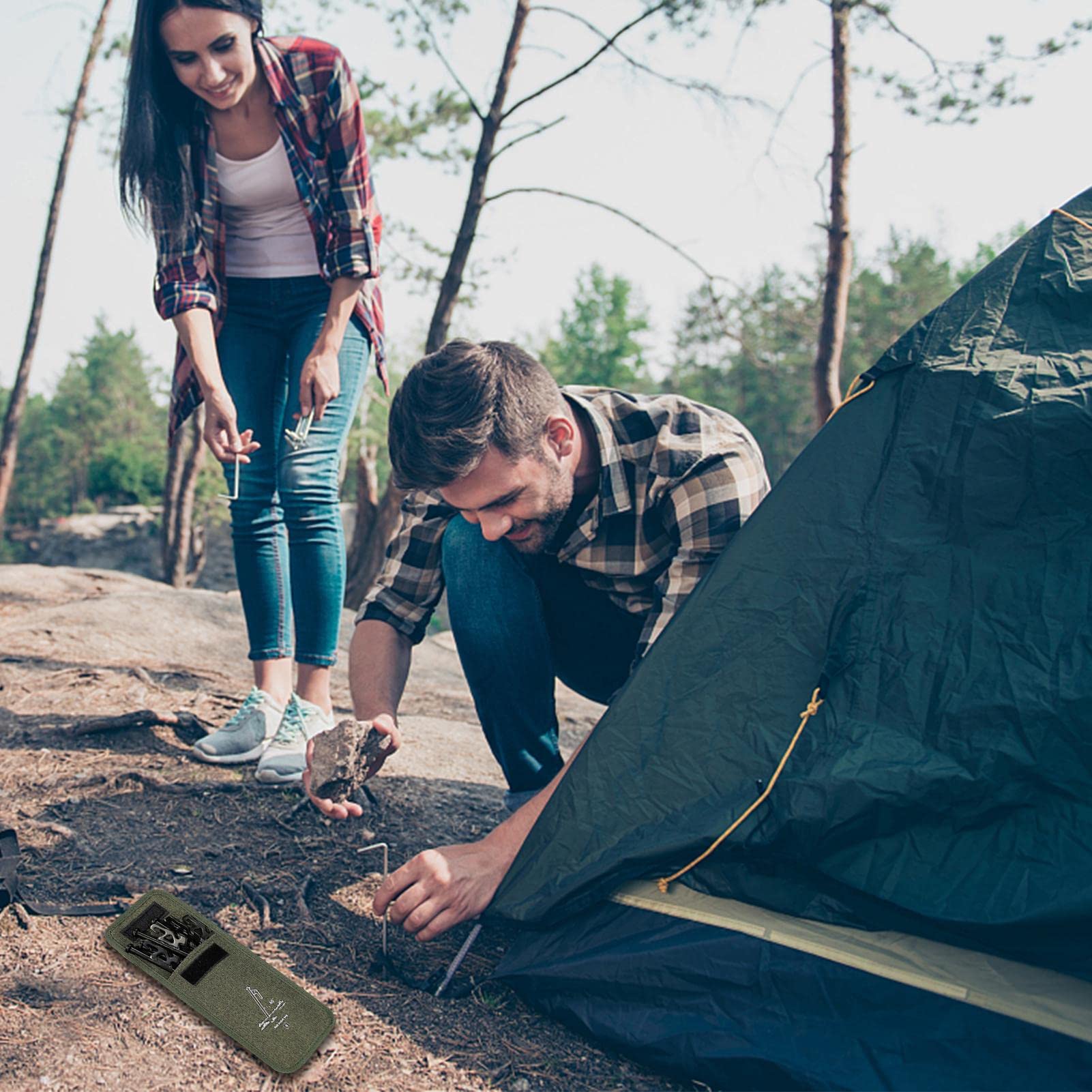 Bolsa para pinzas de camping de tela Oxford