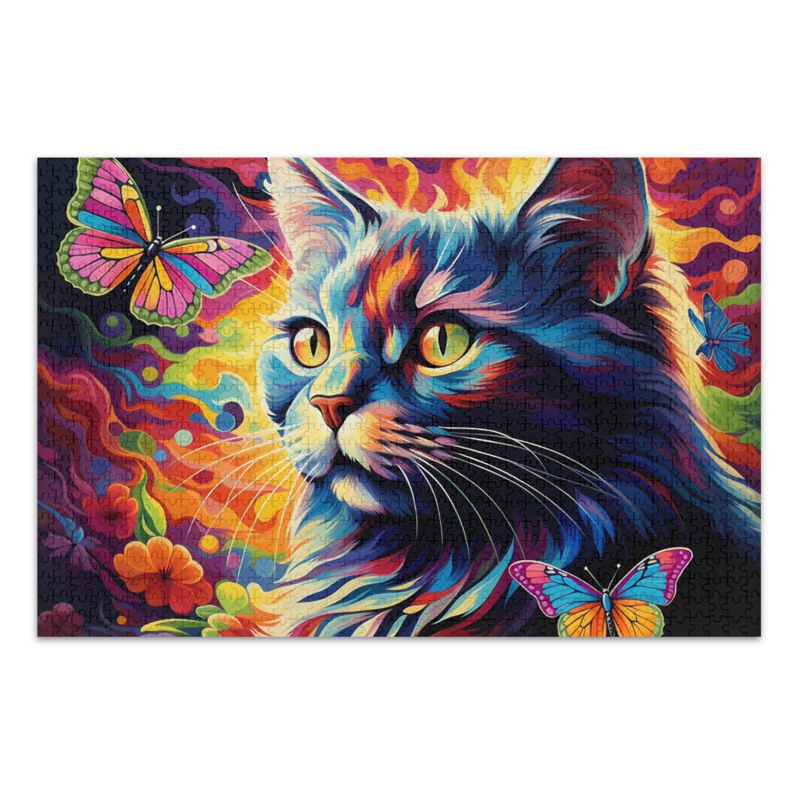 Rompecabezas Gato De Colores 500 Piezas -Unlimited Fit Trefl – Didácticos Volare