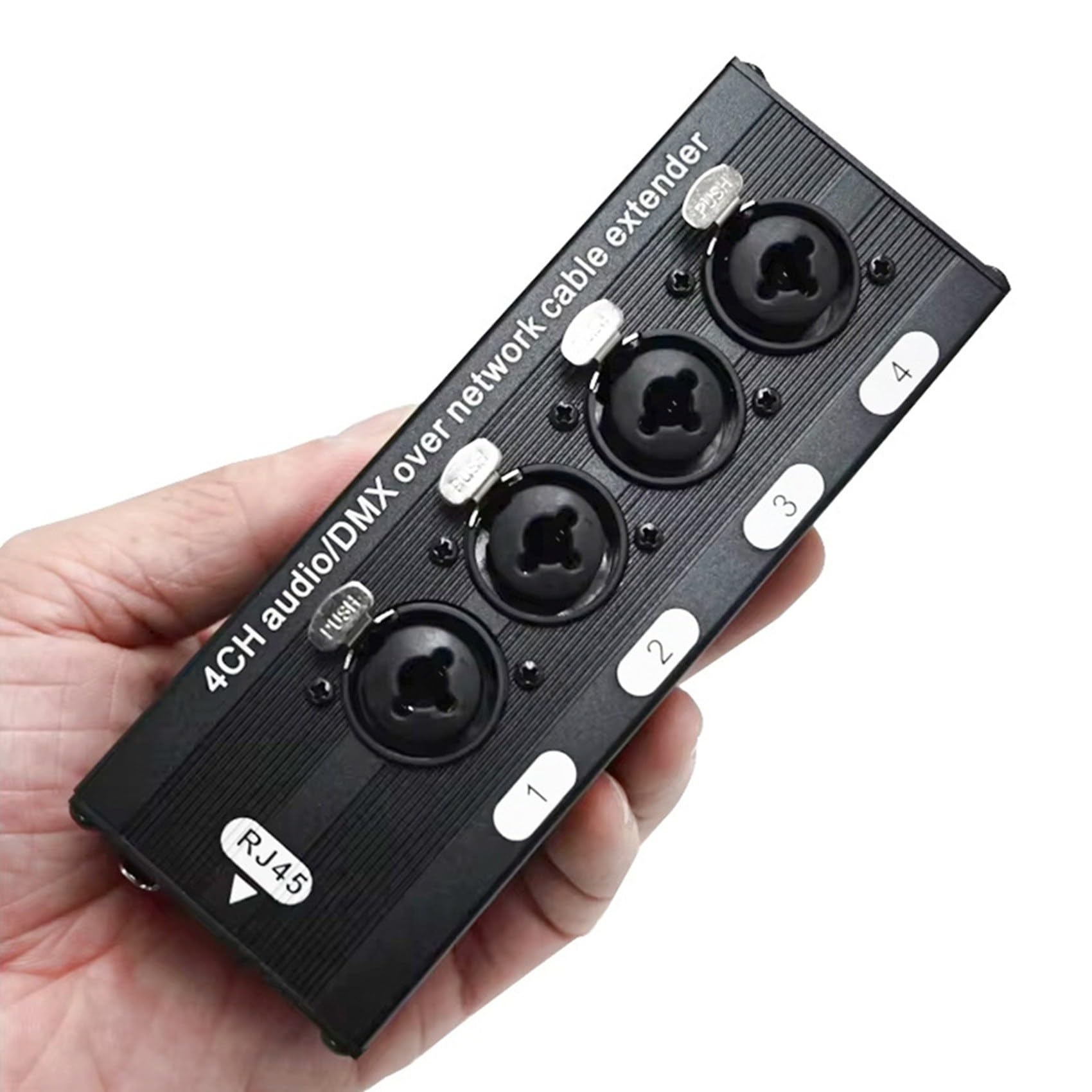 4 Paire D'Extendeurs Ethernet 4 Canaux XLR/Audio RJ45 Cat5/Cat6 XLR Extender Transceiver pour Scène en Direct