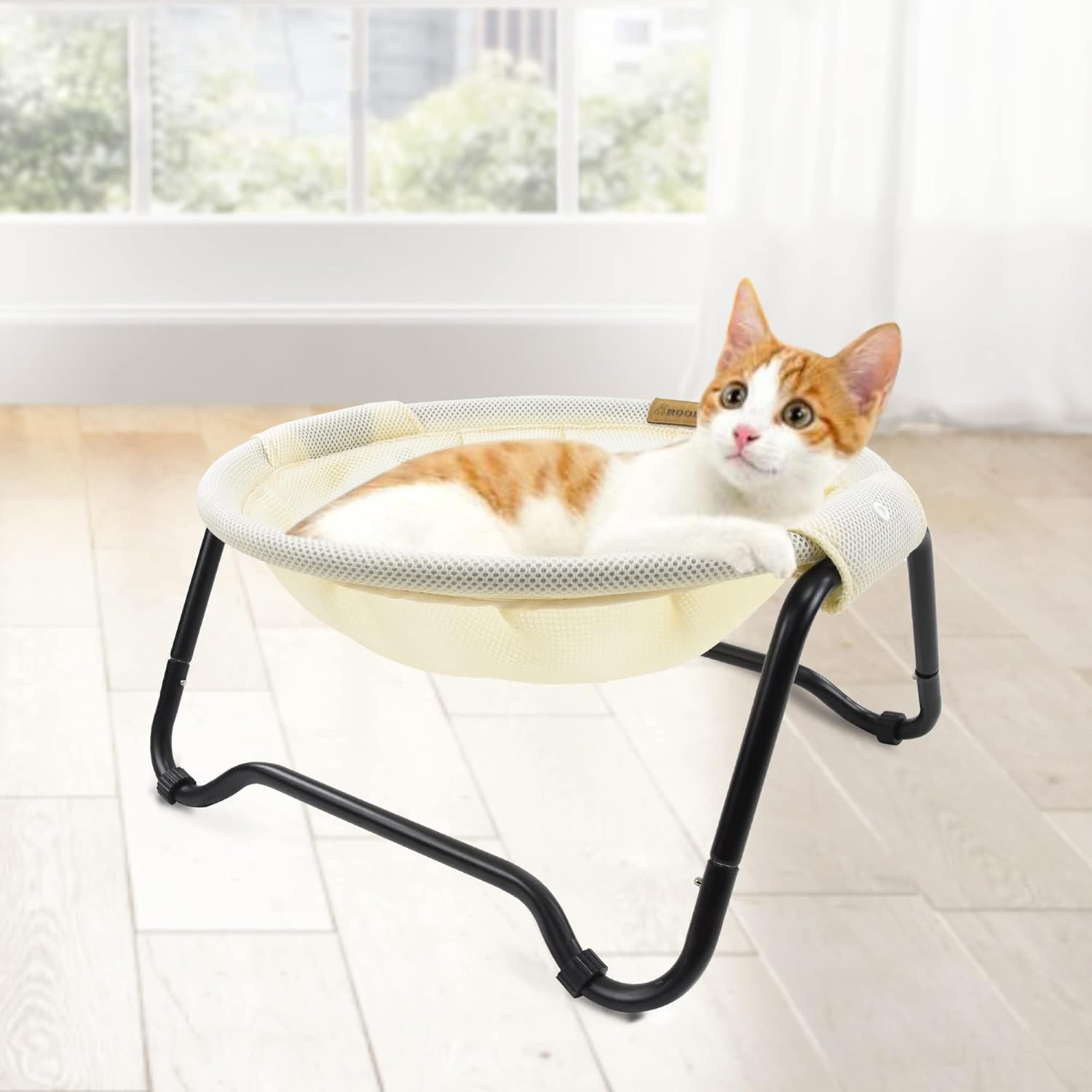 ROODO Cat Bed Cat Hammock Bed Elevated Cat Bed Raised Cat
