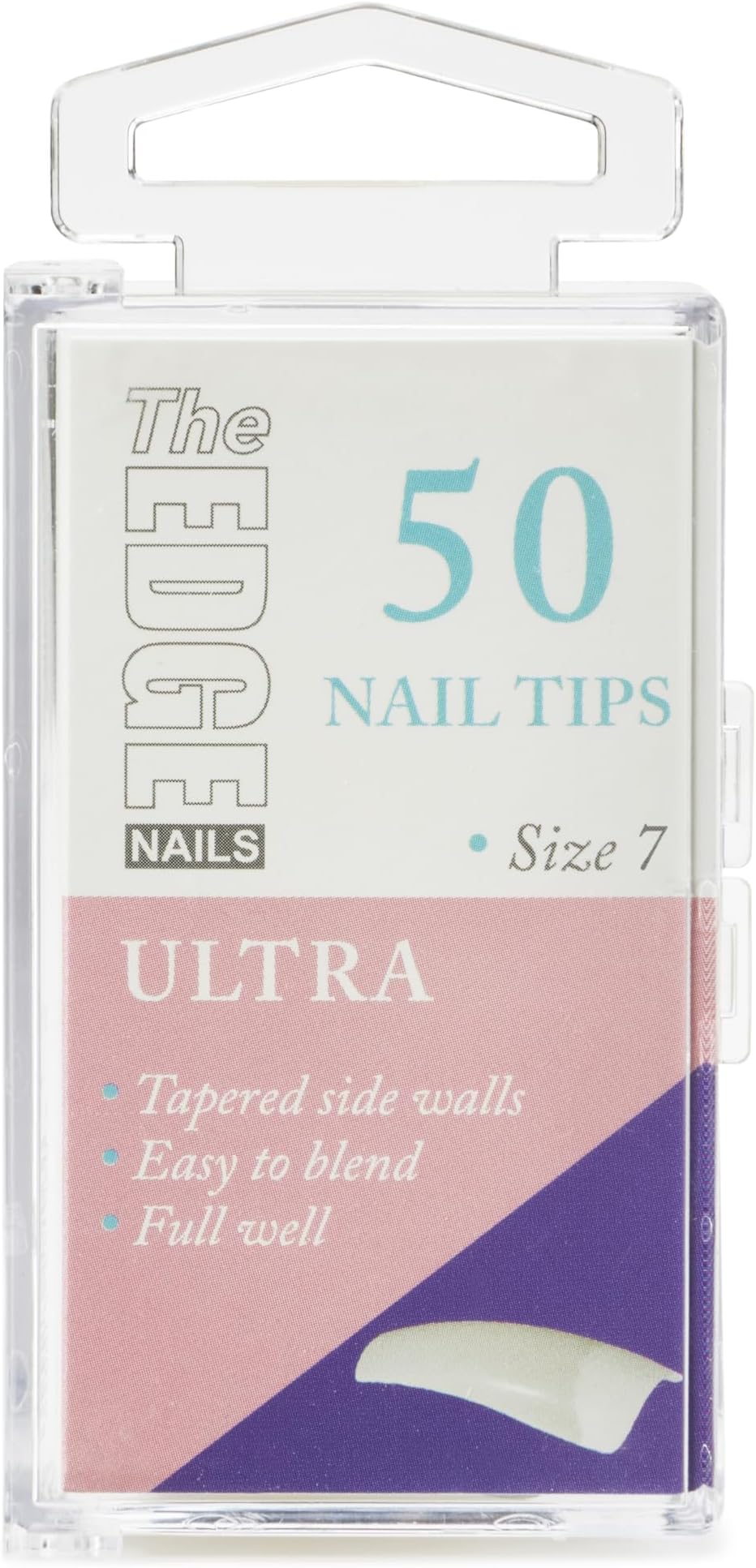 THE EDGE Ultra Nail Tips Size 7 (50 pack) - Strong Nail Tips
