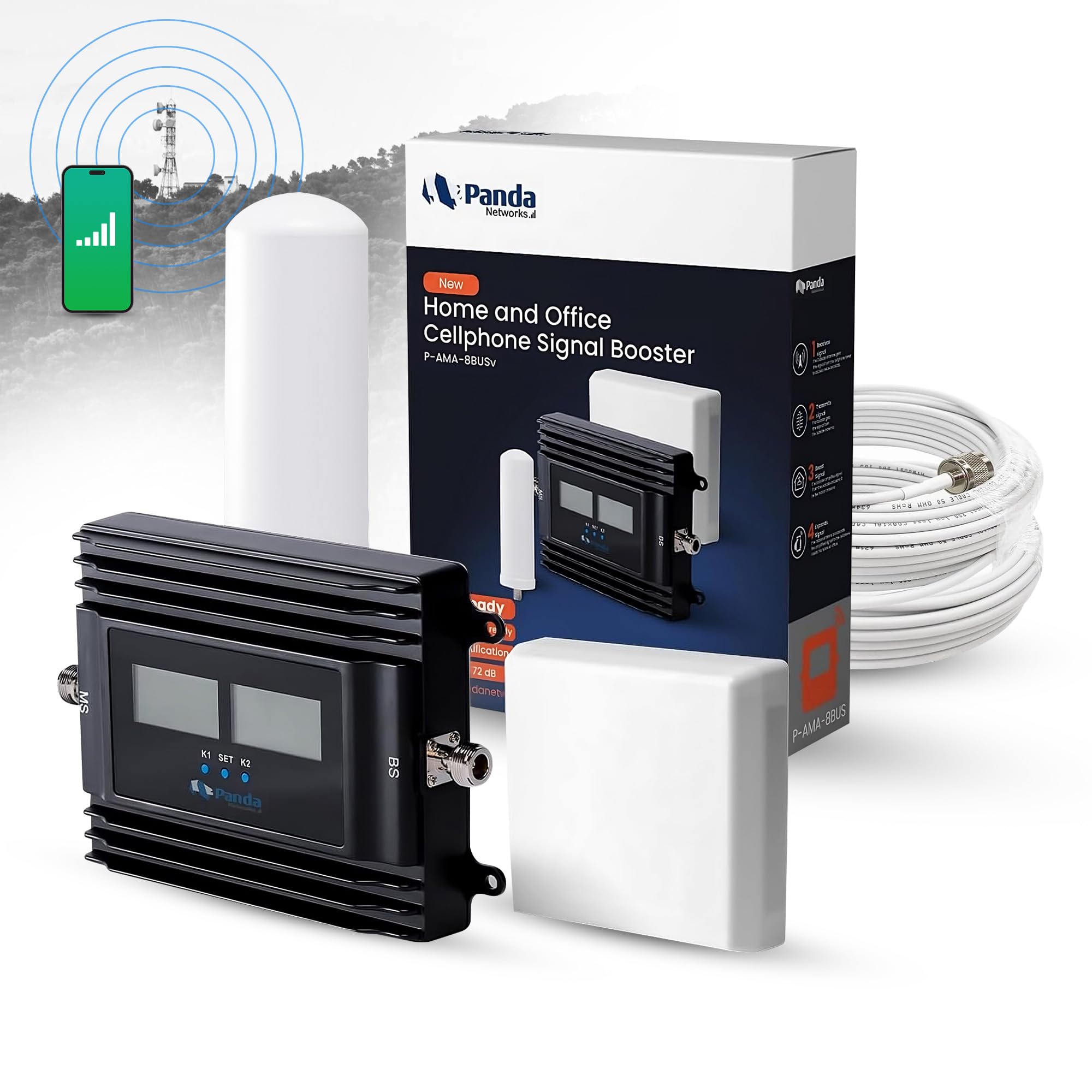 Hi Boost Cell Phone Booster Installation For Home/Office/Camping