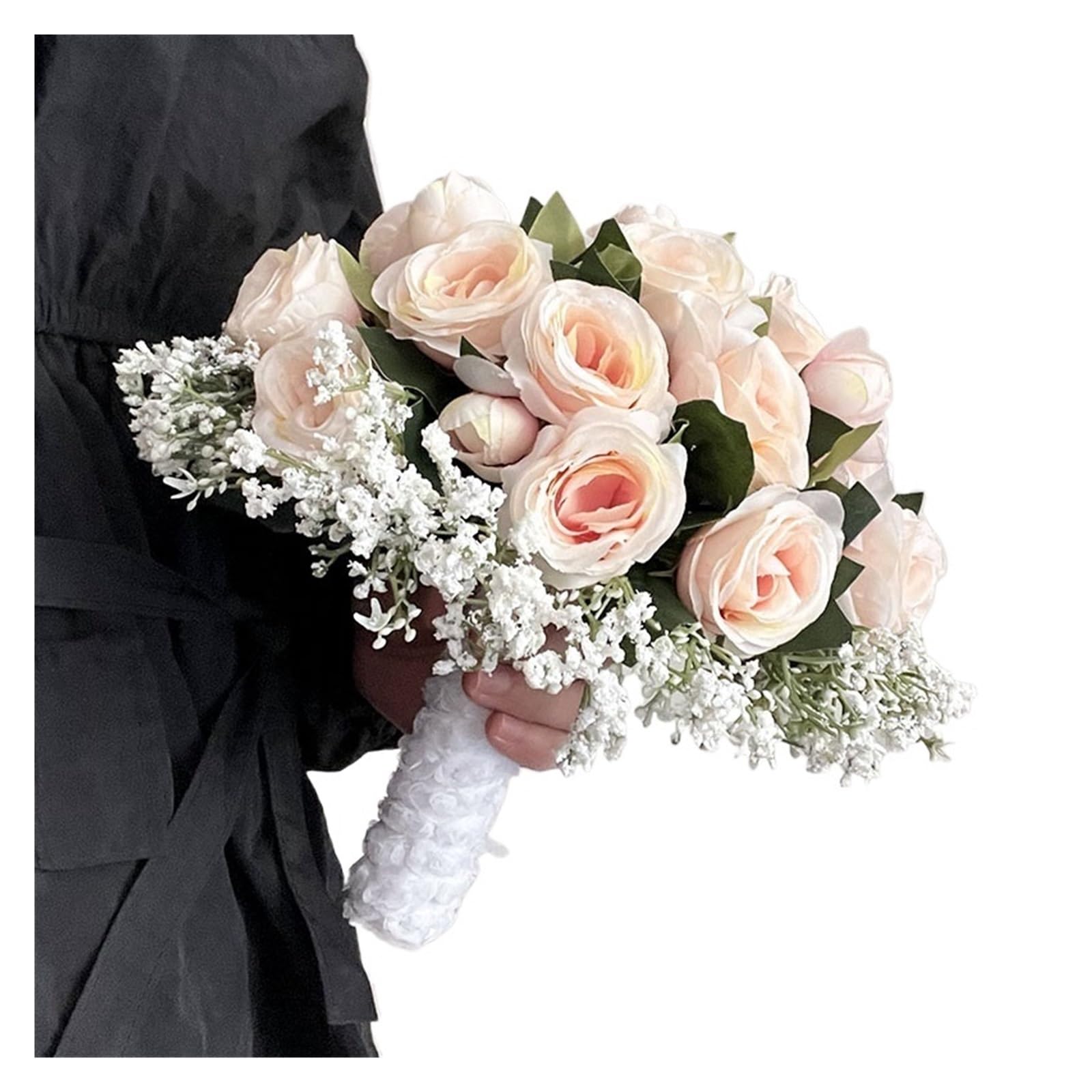 SHENJMAI Artificial Flower Bouquet Bridal Bouquet Bridesmaid Wedding Marriage Artificial Flowers Accessories Centerpieces(Type 11)