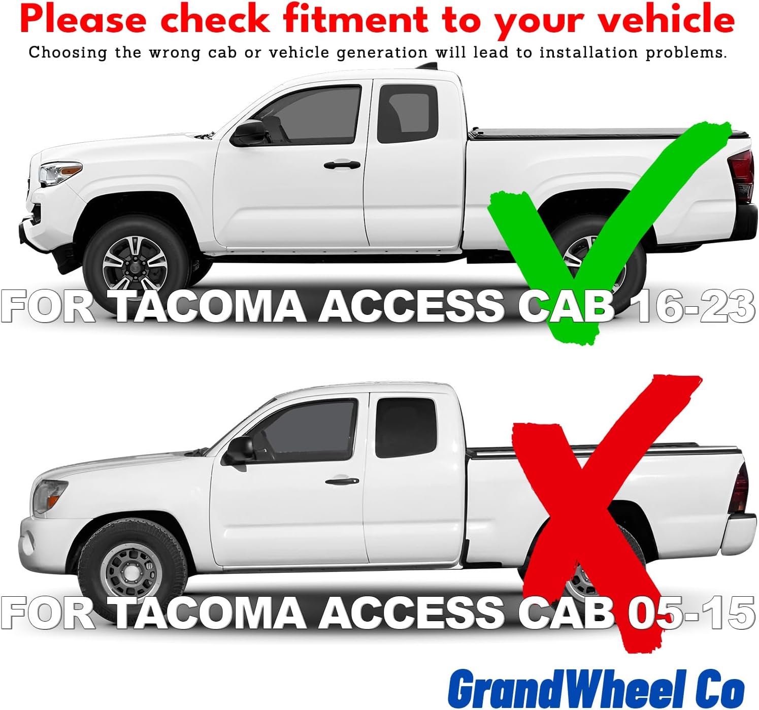Window Deflectors Smoke Tinted In-Channel Side Window Vent Visor Deflectors Rain Guards Compatible with Toyota Tacoma 2016-2023 Access Cab/Double Cab - 2pcs. GW0083