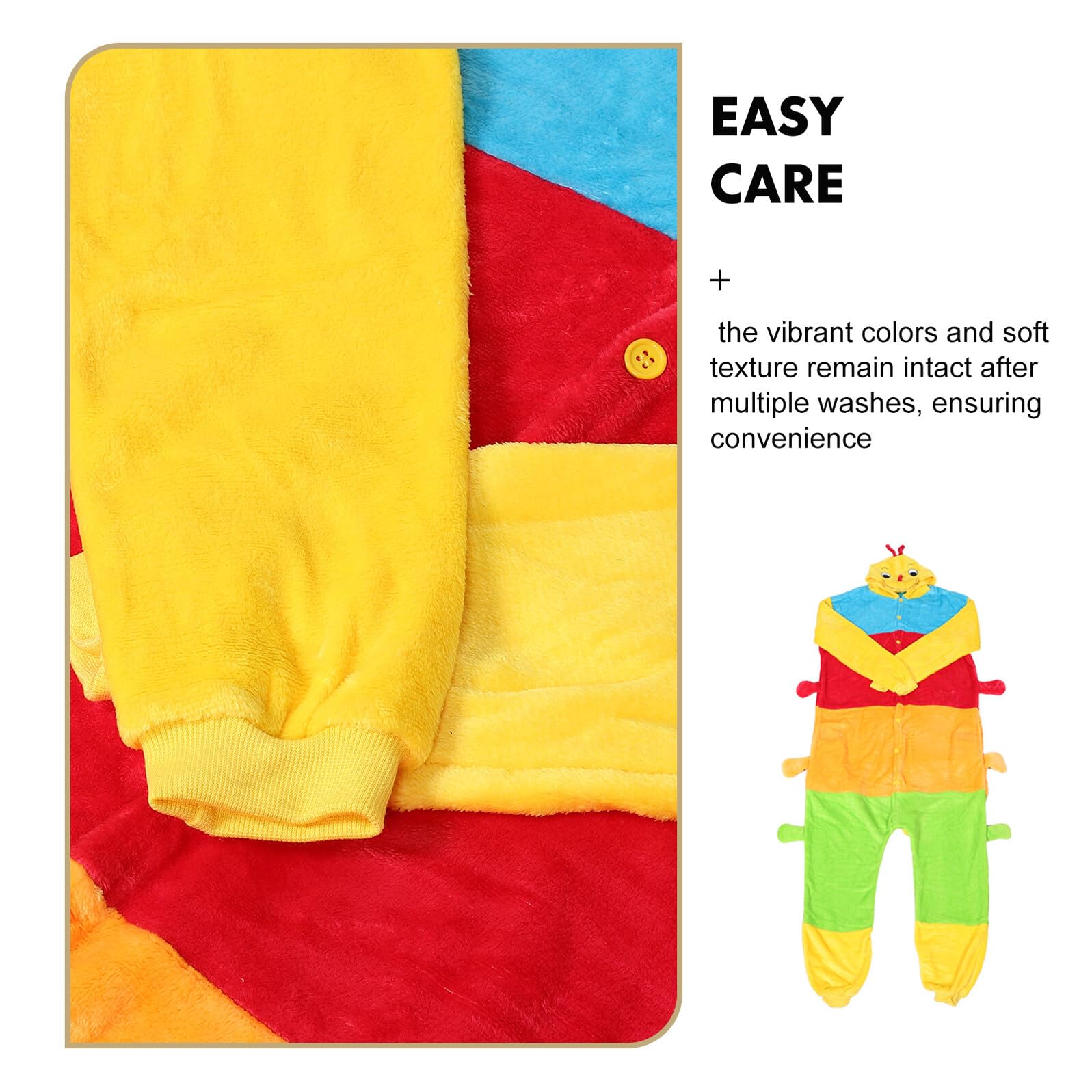 Gatuida Plüschige Caterpillar Onesie Pyjama aus Flauschigem Flanell Warme Halloween Schlafanzug für Erwachsene Kuschelige Hauskleidung für Herbst und Winter für Festliche Zusammenkünfte
