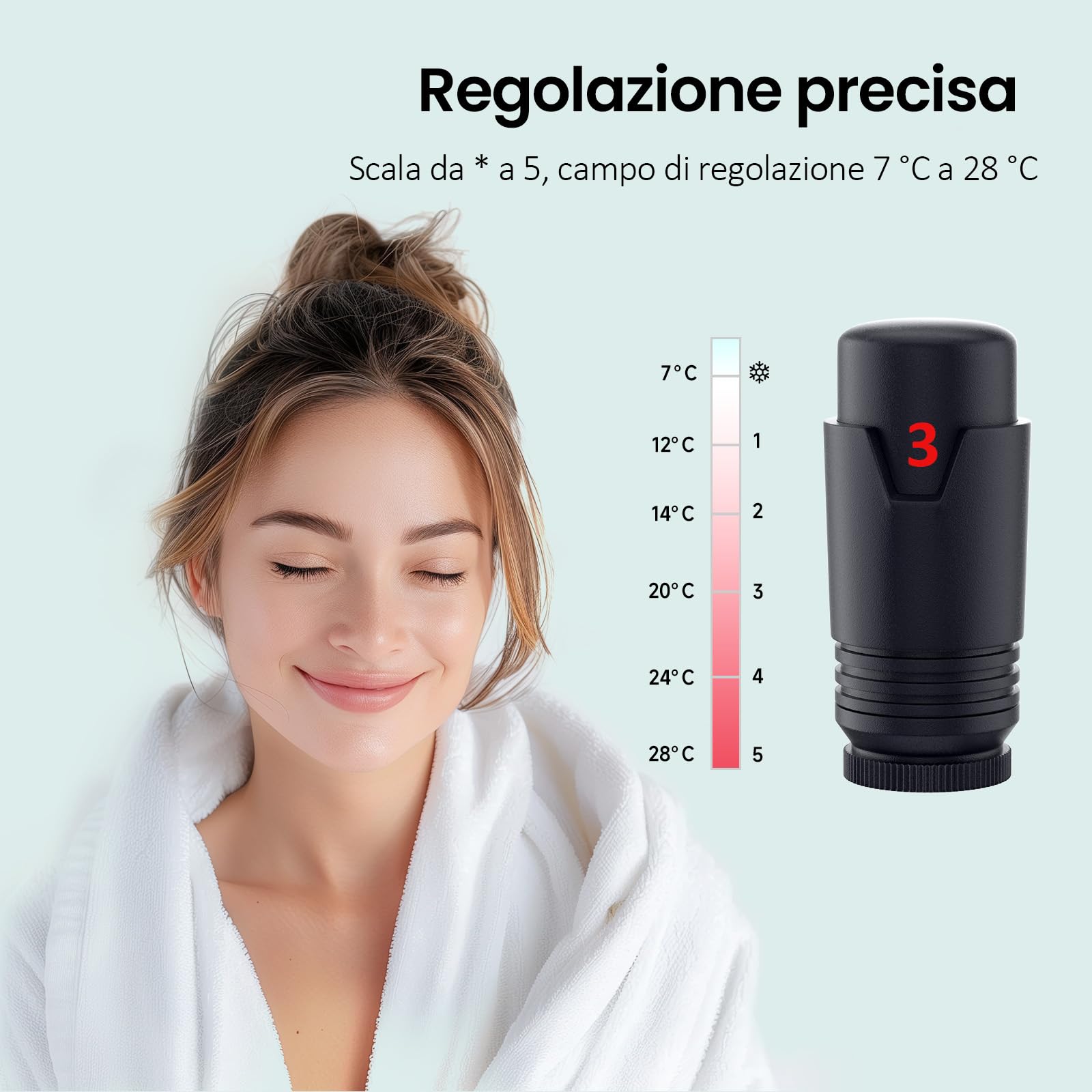 S'AFIELINA Multiblock Termoarredo Radiatore Antracite 1 Pezzo | Set Valvola Termostatica per Radiatore Bagno e Termosifone, Attacco Parete o Pavimento, per Tubi Rame 15 mm, Cromato