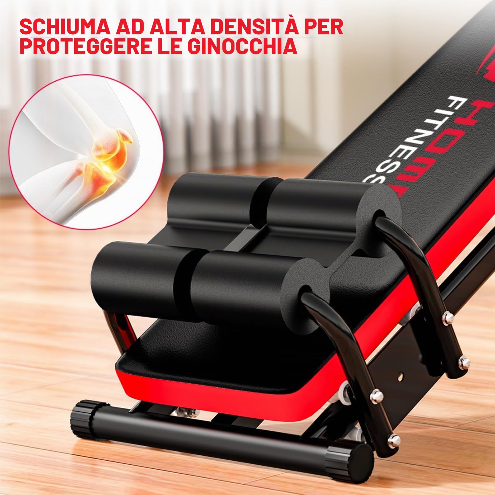 Allenatore addominale per la casa, dispositivo di allenamento multifunzionale, portata 150 kg, per allenamento completo addominale, con contatore