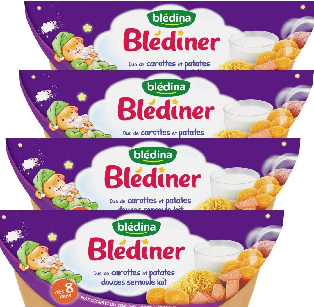 Bledina Blediner 8 Bols Pour Bebe Duo De Carottes Et Patates Douces Semoule Lait Risotto De Courgettes Lait Et Gruyere Des 8 Mois 8x0g Amazon Fr Epicerie