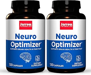 Jarrow Formulas Neuro Optimizer - 120 Capsules, Pack of 2 - Brain Health & Antioxidant Support - Includes 7 Neuro Nutrients - Gluten Free - 60 Total Servings