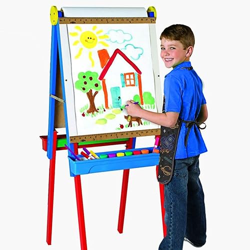 Miniatura 6 de INRAINE Delantales para cocinar, divertidos delantales de pintura para niños con bolsillo central, impermeable, delantal de chef para niños