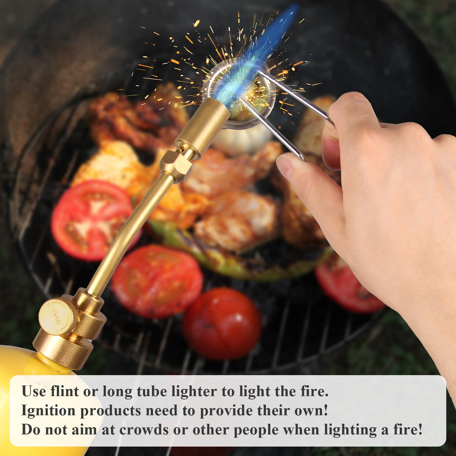 Propane Torch Head Brass Torch Nozzle Blow Torch, AX1-011CGA Torch — Amazon image 5
