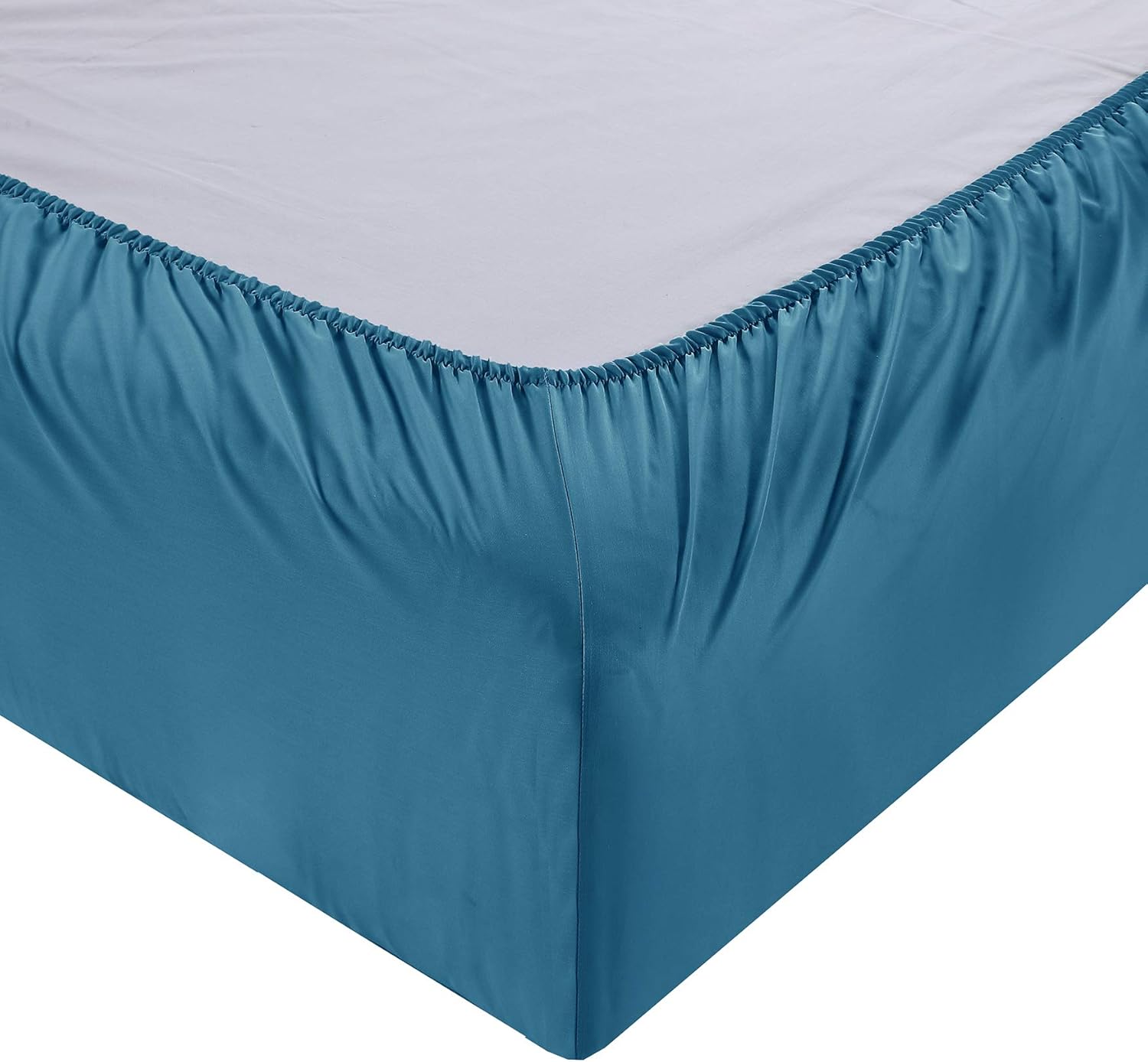 100% Tencel Sheet Set - Queen Size 4 Piece Sheets with Deep Pockets up to 18 Inches - Luxuriously Cooling, Super Soft & Silky Sateen Weave Lyocell Bed Sheets in Teal (Queen)