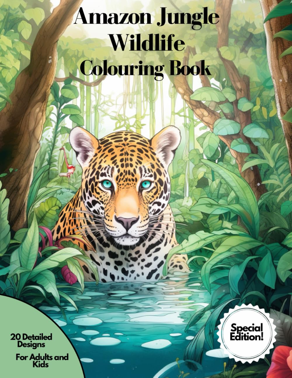 Amazon Jungle Colouring Book: Detailed Designs of Wildlife that Live in the Amazon Rainforest (Wildlife of the World Colouring Books)