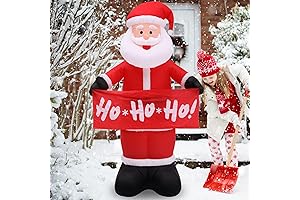 Buheco Giant Christmas Inflatable Santa Claus