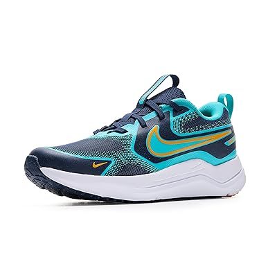 Nike Kids Cosmic Runner (Big Kid) Kids Shoes Midnight Navy/Orange Peel/Dusty Cactus