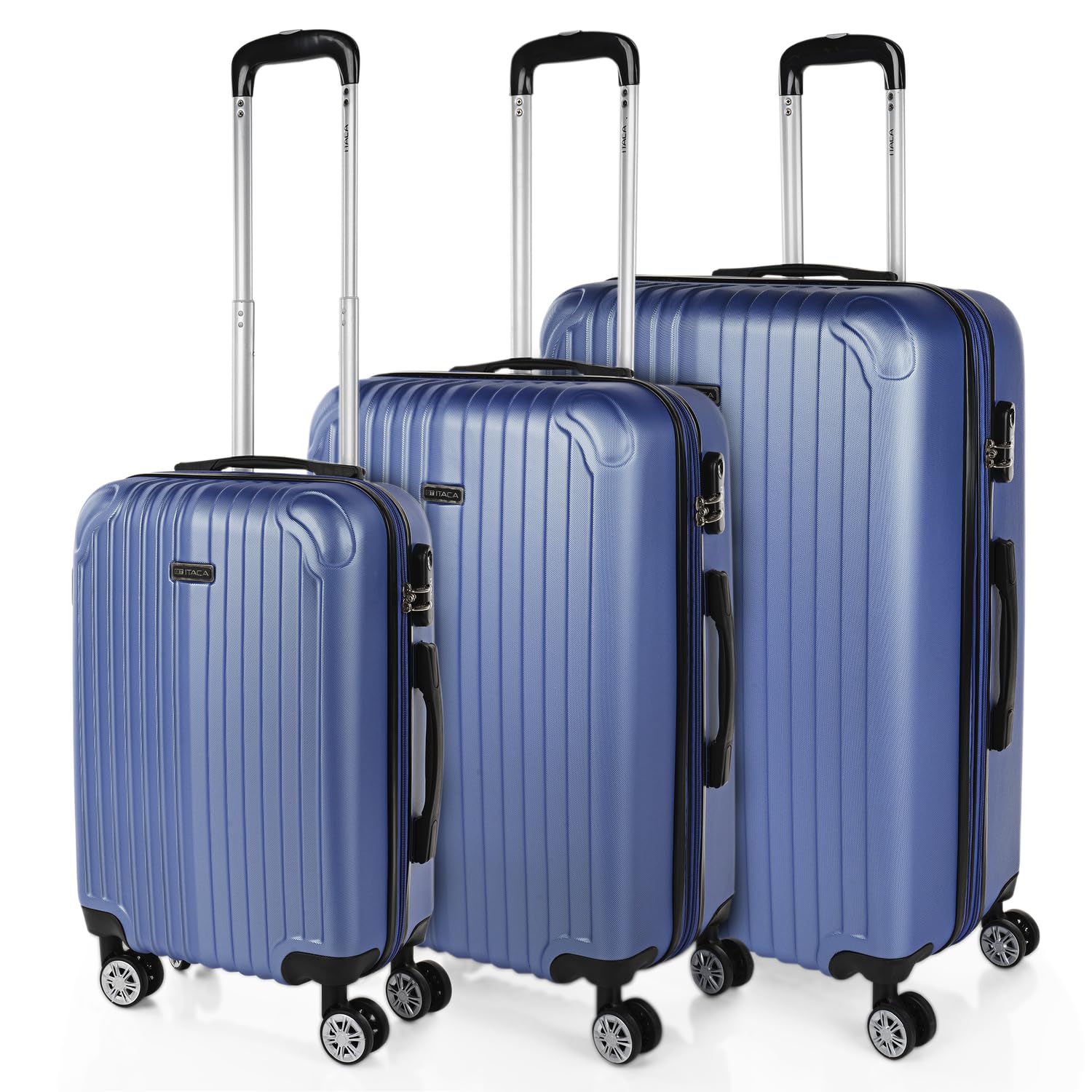ITACA - Maletas Grandes De Viaje Rígidas Ligeras con 4 Doble Rueda 360° Maleta Grande 23 Kilos Alta Resistencia Extensible Maleta XL Duradera, Mandarina — view 36