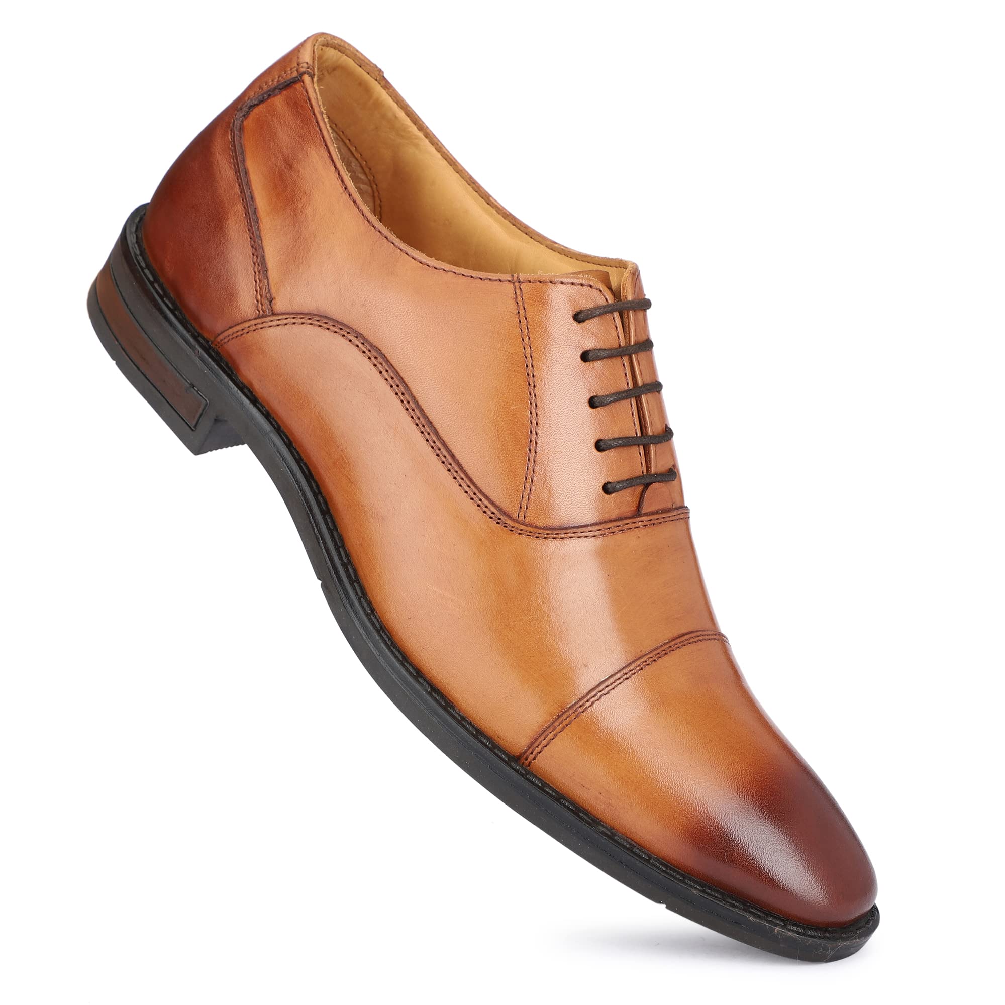 VARITO Mens Tan Perfect Stylish Crust Italian Leather Lace up Formal Shoe 9 UK (B08X2TSK3B) Amazon Price History, Amazon Price Tracker