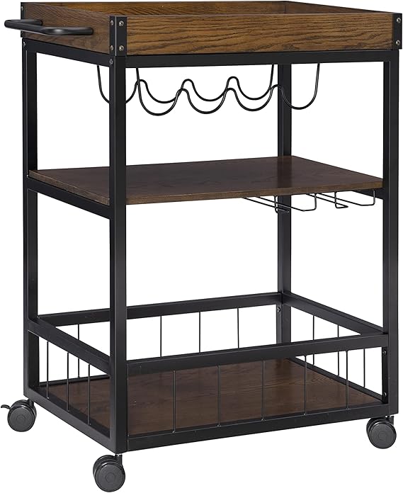 Linon Austin Kitchen Cart, 30.5"W x 18.13"D x 36.25"H