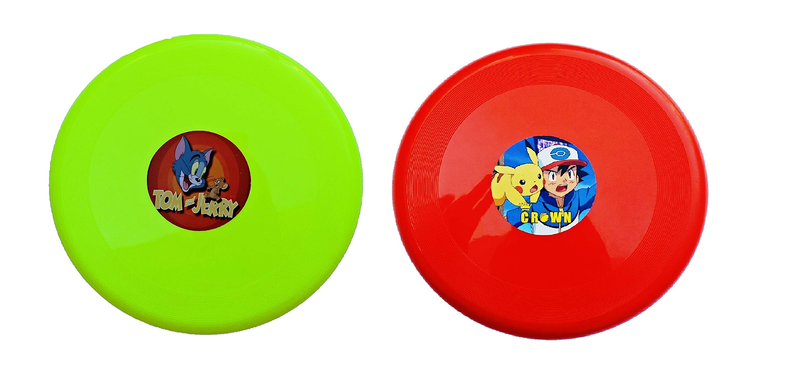 Frisbee Flying Disc for Out Door Fun in Picnic Games and Adventure Practice Disc (Size-9 Inches)  (2)