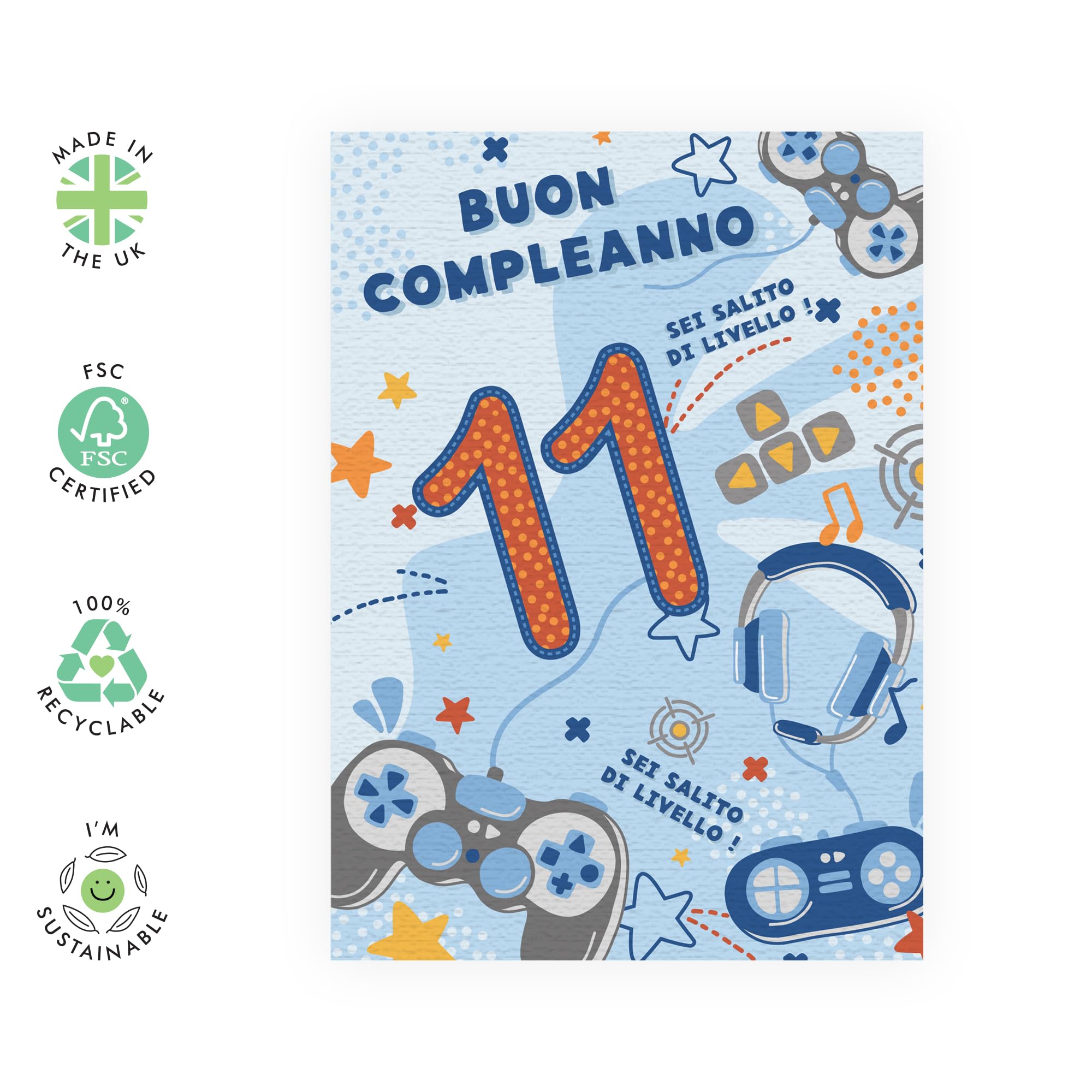 Central 23 Biglietto D'Auguri Umoristico In Inglese Per Figlio Esperto Di Computer – 145x145 Mm Con Busta E Adesivi