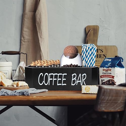 Miniatura 6 de Zimso - Organizador de estación de café, organizador de barra de café para accesorios y almacenamiento de encimera, soporte para cápsulas de café
