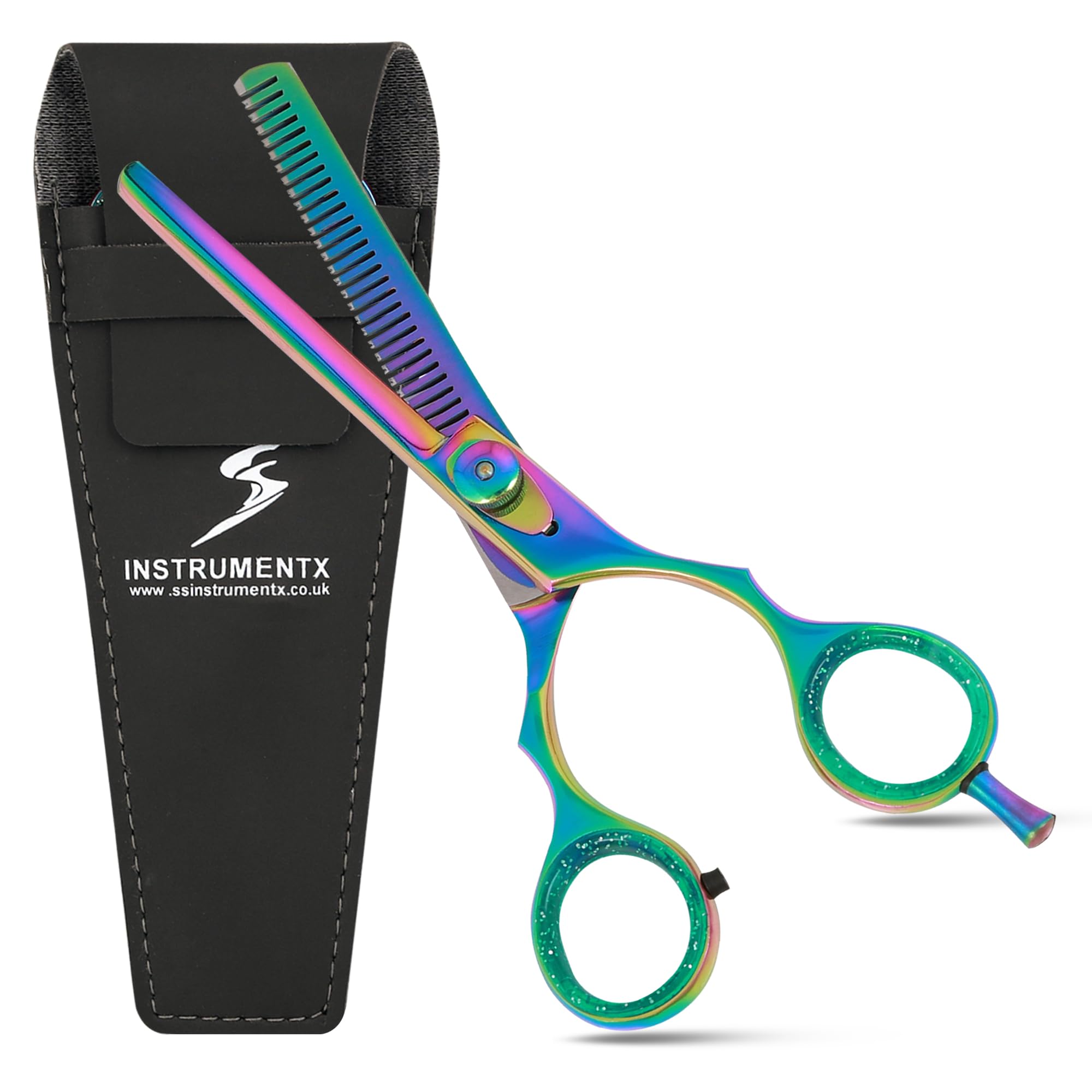 Professional Hairdressing Hair Thinning Scissor Barber Hairdresser Beautician Hair Salon Scissors (Titanium Thinning 5.5")