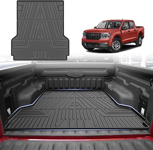 Tapete de cama de camión para Ford Maverick 2022 2023 2024 2025 Forro de cama trasera para todo clima TPE para Ford Maverick Accesorios (Modelo