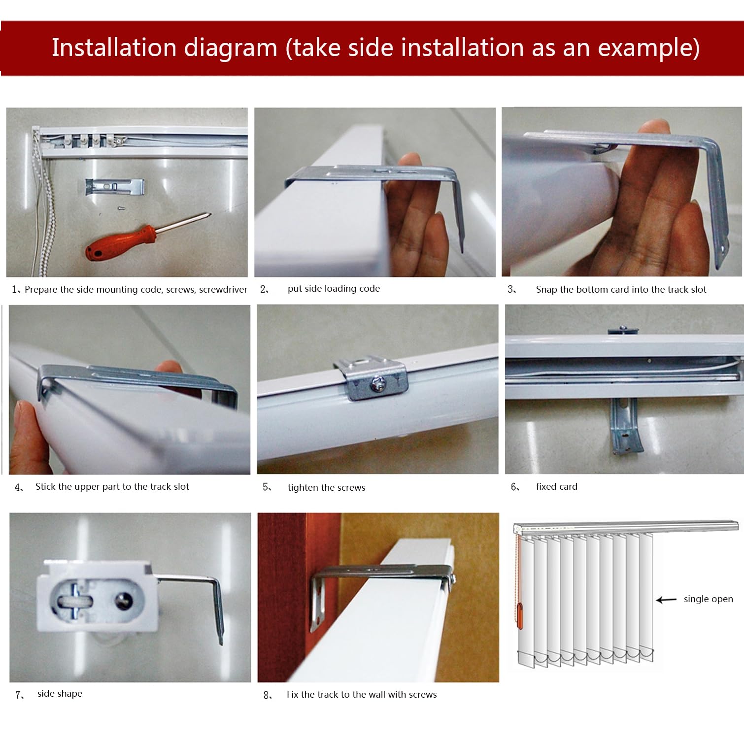 Verdunkelungs-Vertikaljalousien,Aluminium-Jalousien Lamellenvorhang,Lamellen Fenster Rollo zur Sichtschutz-Lichtregulierung,Lamellenjalousien aus Metall Für Heimbüro (120x210cm(WxH))
