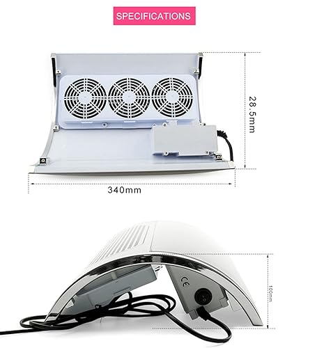 Miniatura 4 de Colector de polvo de uñas Extractor de succión potente aspirador colector de polvo + cepillo de polvo removedor de polvo de arte de uñas