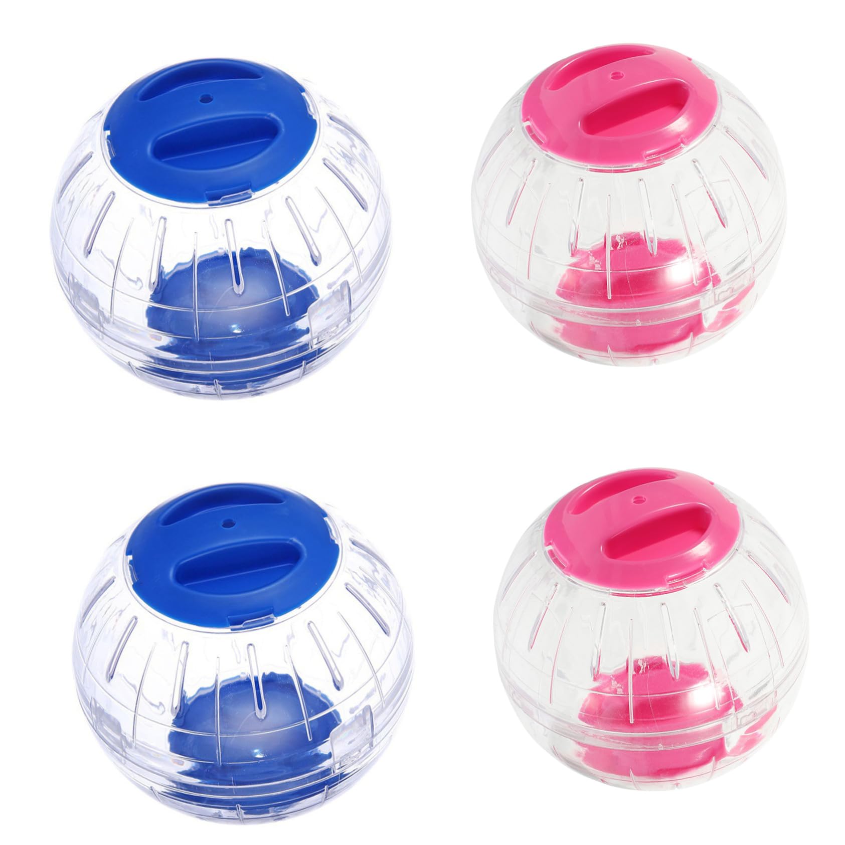 ORFOFE 4 Pièces Boule Exercice pour Hamster Transparente Silencieuse et Légère Sécurisée Antiescape pour Petits Rongeurs Accessoires de Cage pour Souris