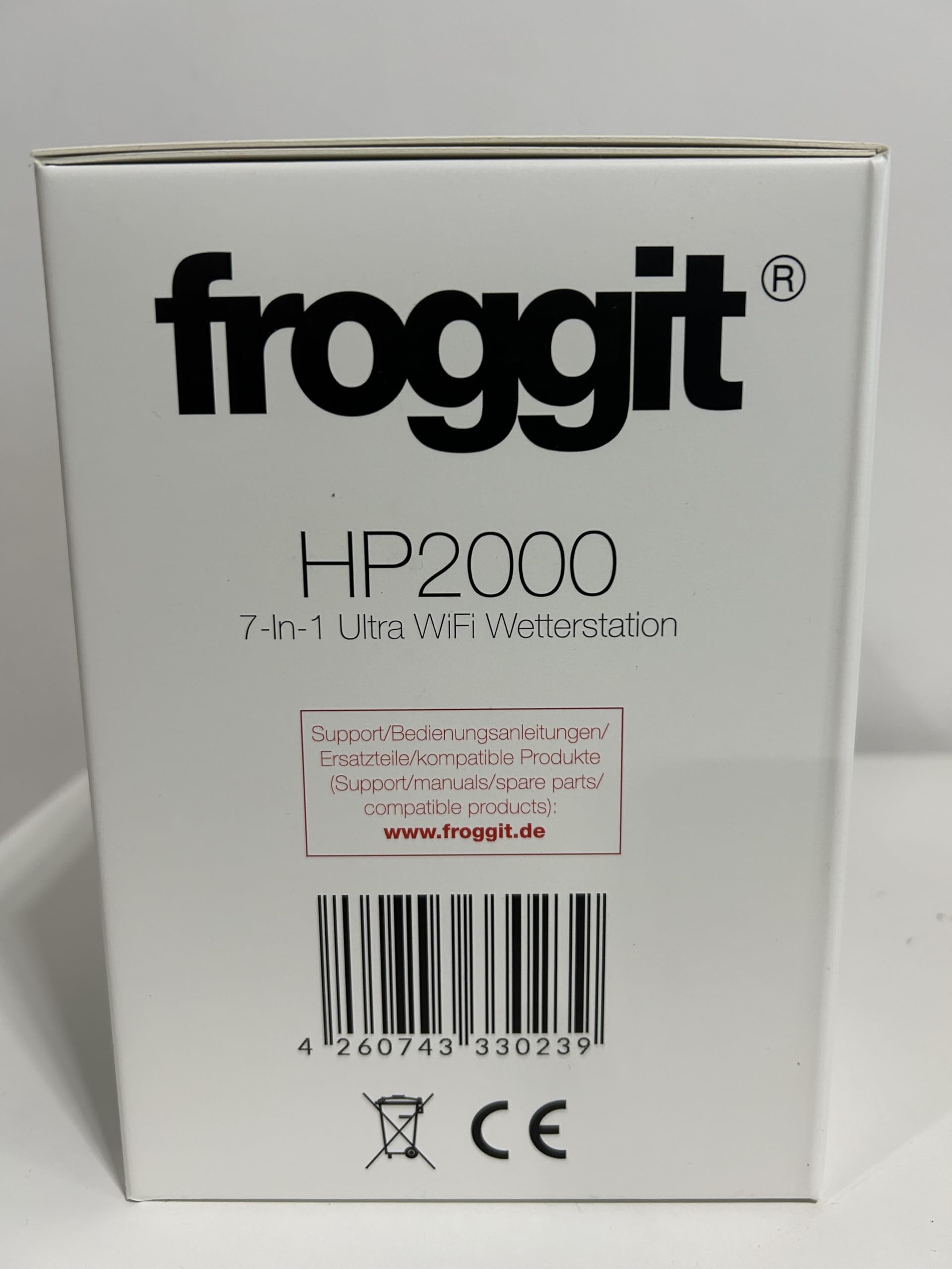 froggit Estación meteorológica inalámbrica HP2000 con sensor exterior 7 en 1 y ultrasonic inalámbrico