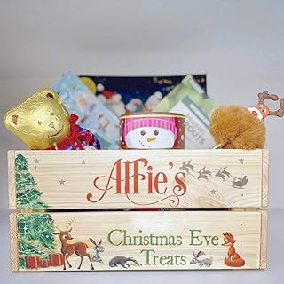 Personalised Christmas Eve Box - Personalised Christmas Eve Crate - Christmas Eve box - Personalised Box - Personalised Christmas Eve Crate - Woodland