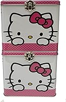 Vista 2 de The Tin Box Company Lata de almacenamiento XL con asa, Hello Kitty