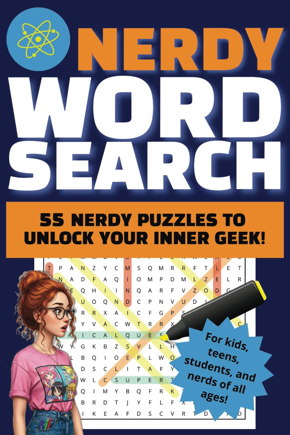 Nerdy Word Search: Nerdy word searches for kids, teens, students and nerds of all ages - geeky, dorky and more | 6x9 ... Gifts for vacations, holidays and relaxation