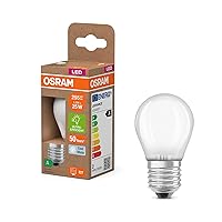 OSRAM dalla classica forma mini-sferica, con filamento LED decorativo dal design satinato
