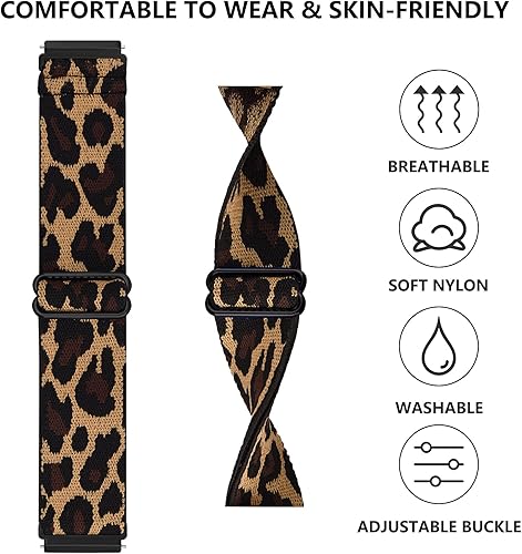 Miniatura 3 de Bandas para Garmin Venu  Venu 2 Plus  Venu Sq Watch Band para mujeres y hombres, paquete de 2 correas de repuesto elásticas suaves ajustables para