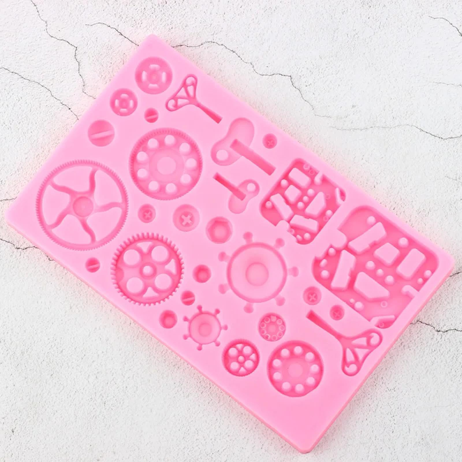 Moldes de silicona para manualidades, molde de chocolate, 20 x 12,5 cm, moldes de silicona para chocolate, caramelo, arcilla, cumpleaños, cupcakes, decoración de fondant, herramientas de decoración de
