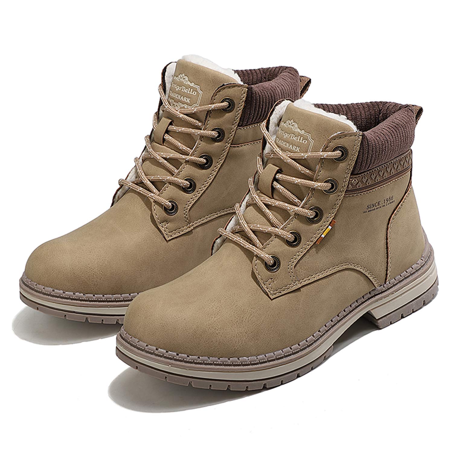Hombre Mujer Botas de nieve al aire libre Invierno Cálido Forro de piel Botines Botas deportivas Botas de senderismo