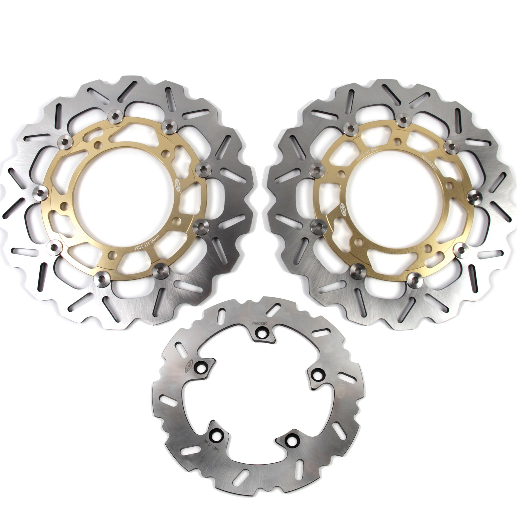 Rotors de frein Suzuki GSR 750 ventilation optimale finition dorée - 7