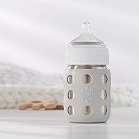 Vista 3 de Lifefactory Etapa 3 (6+ meses) pezón de silicona de cuello ancho, paquete de 1, transparente, LG8636