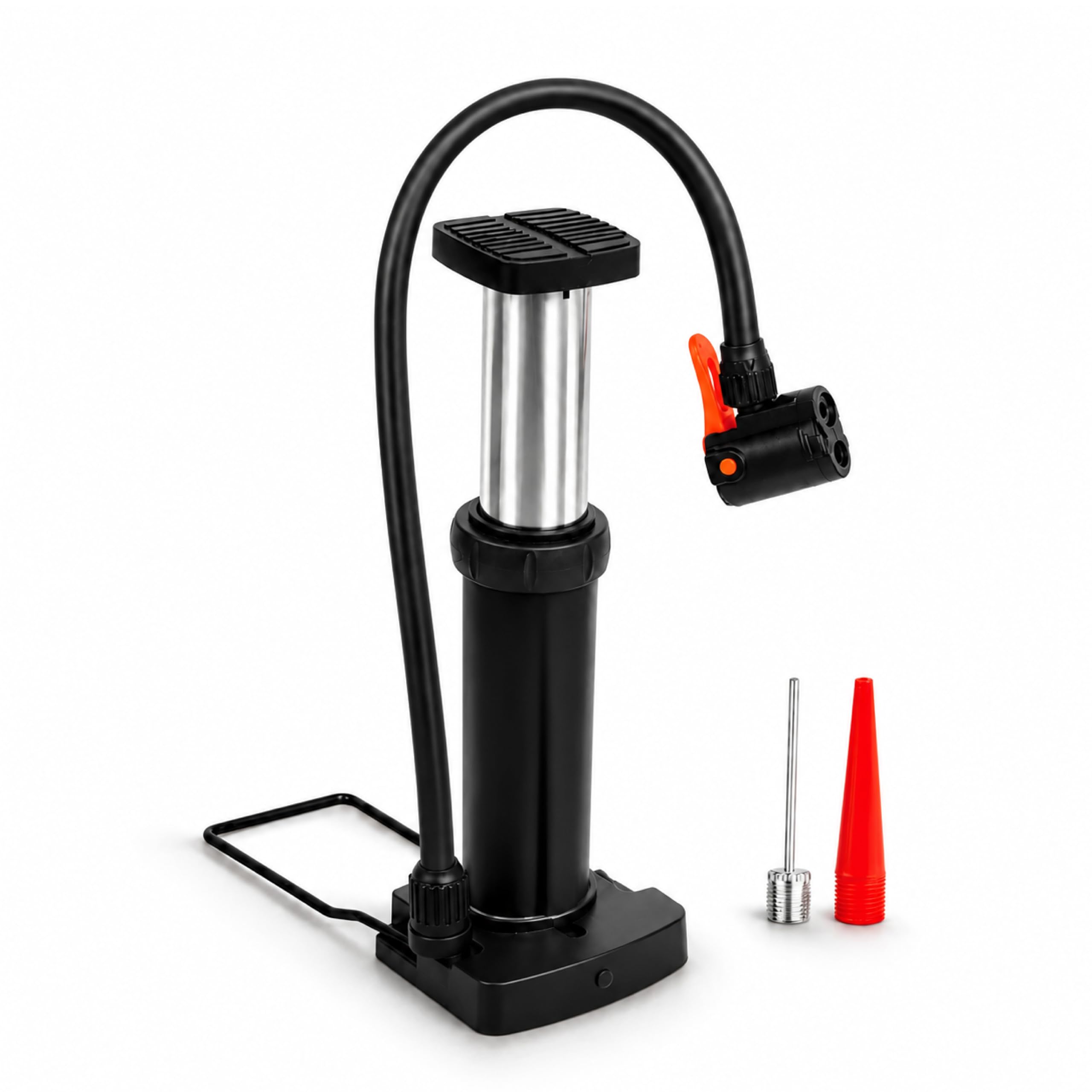 Amazon Basics High Pressure Bicycle Foot Pump for Cycle & Bike Tyres | Air Pump for Football, Basketball & Balloons-image-36