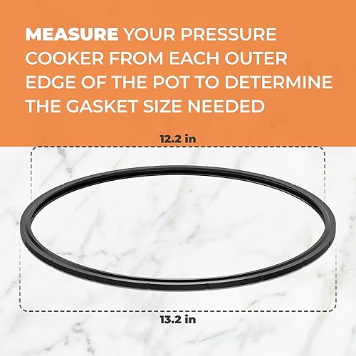 Miniatura 3 de 09905 Anillo de sellado de olla a presión de repuesto para olla a presión Presto 01710, 01740,01750,01770,01780 12-22qt de 12-22 qt, incluye