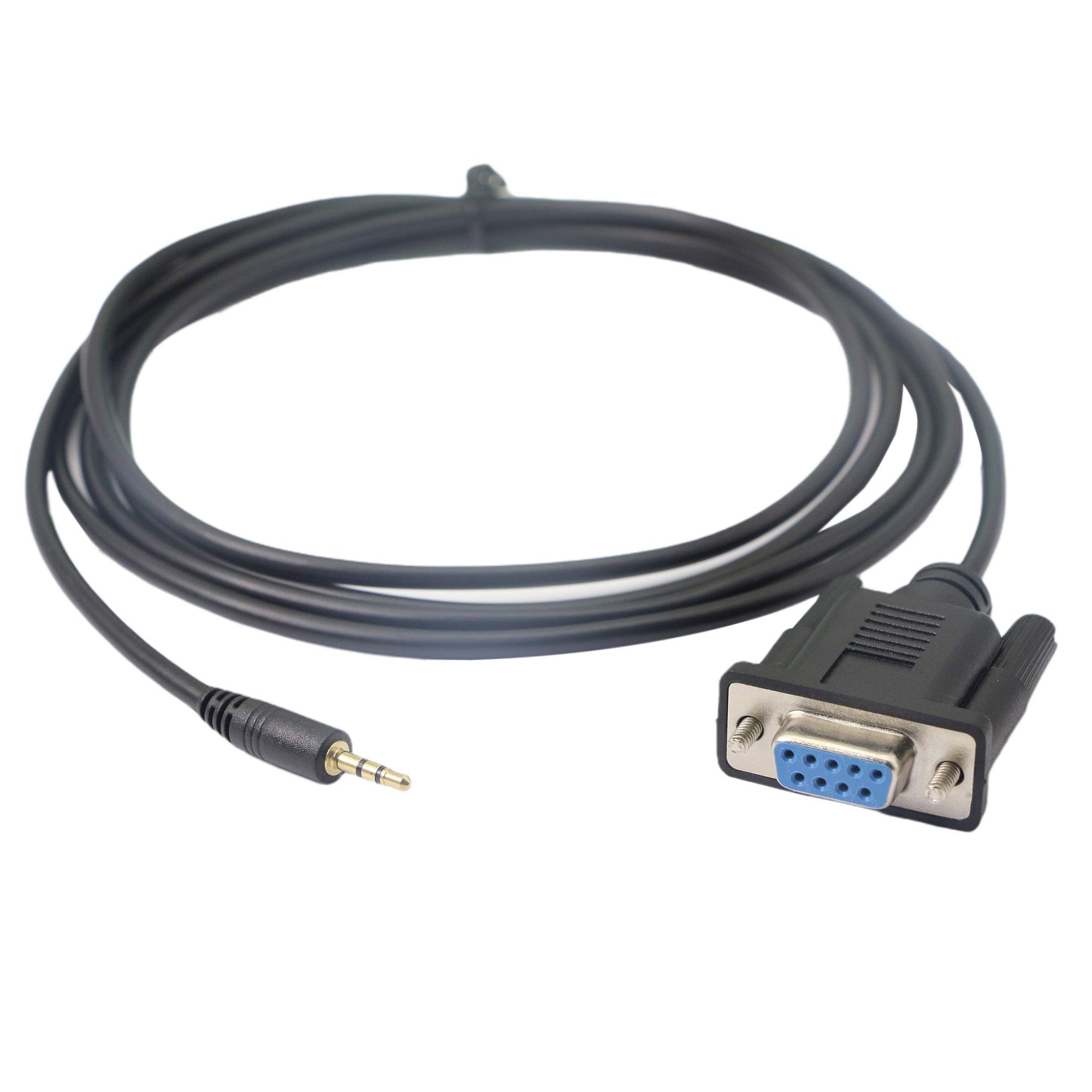 DB9 żeński do 2,5 mm, stereo 2,5 mm jack do DB9-F 9-pinowy kabel konwertera portu szeregowego RS232