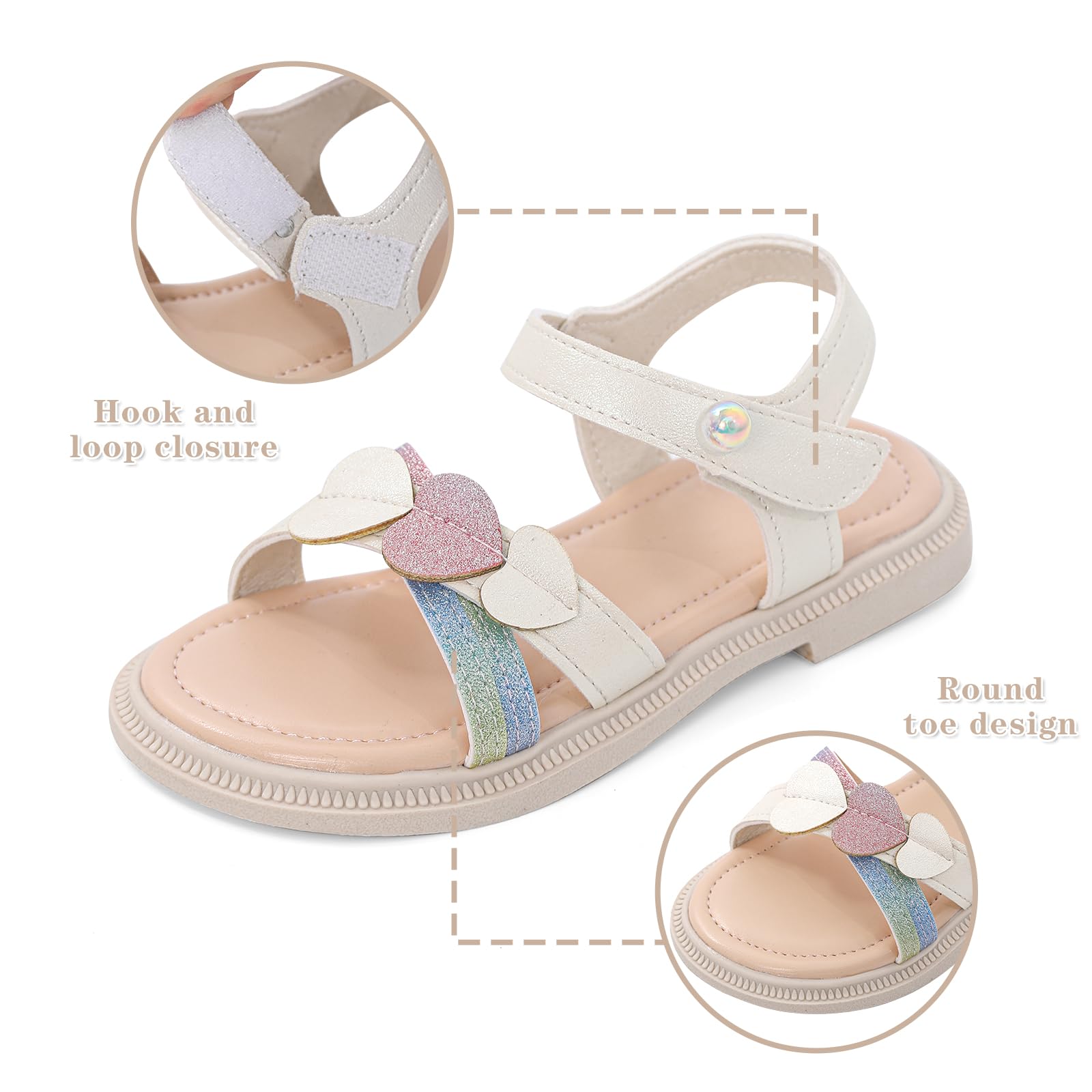 Sandalias Niña Verano Punta Abierta 27-35 EU