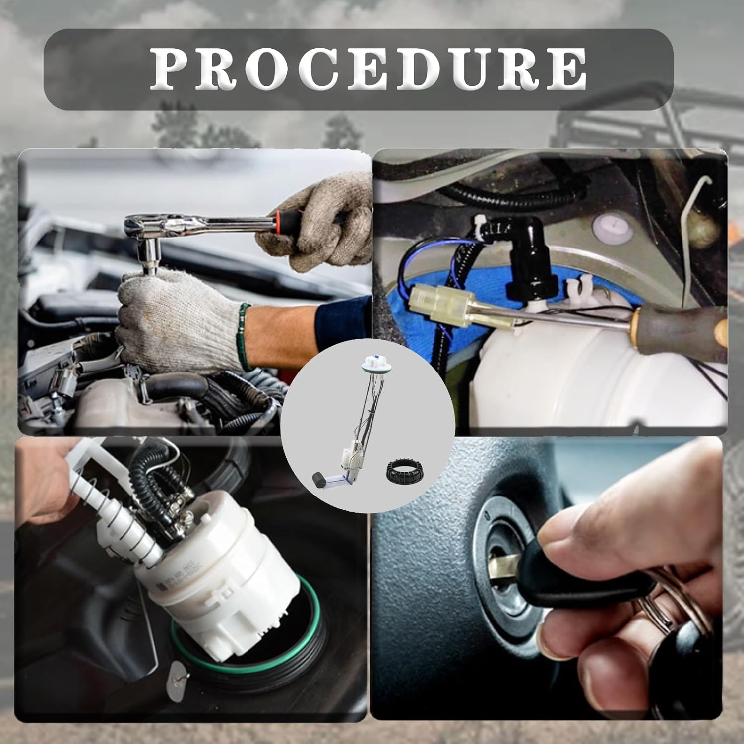 709000662 47-1025 Fuel Pump Components Efficient Oil Supply Long Service Life, Compatible with 2017-2021 Can Am Defender HD10 HD8 HD5 500 800 1000 500R