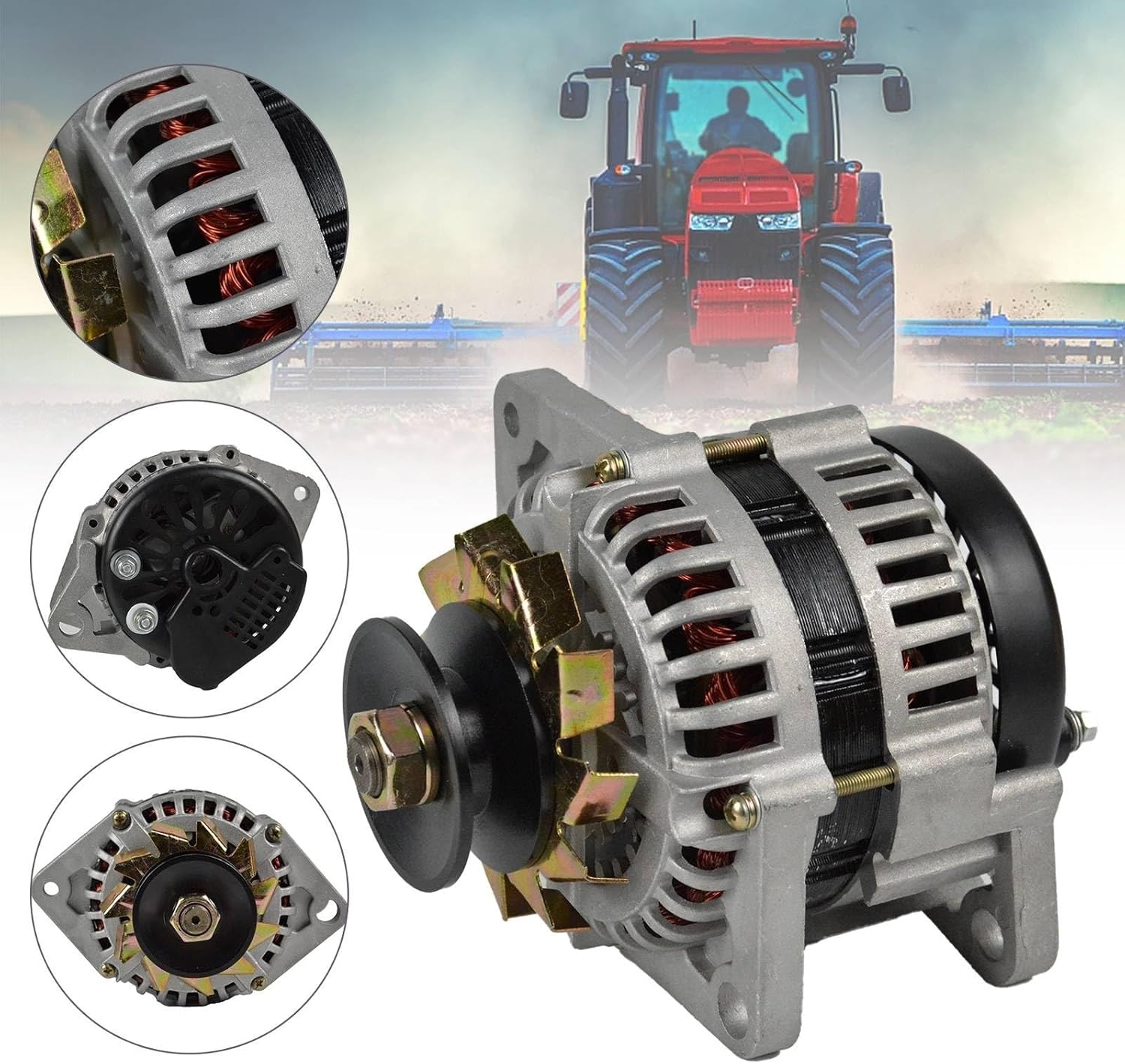 Pure Copper Wire Alternator 1500W 110V/220V Permanent Magnet Brushless Small Alternator Low Speed ​​Generator Built-in Voltage Regulator(110V)