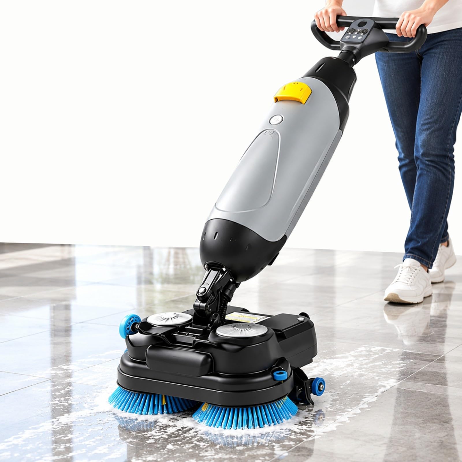 Lavapavimenti professionale a batteria, capacità di pulizia 350 giri/min