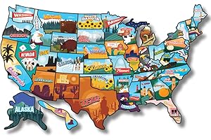 RV United States Sticker Map: Track Your Road Trip Adventures