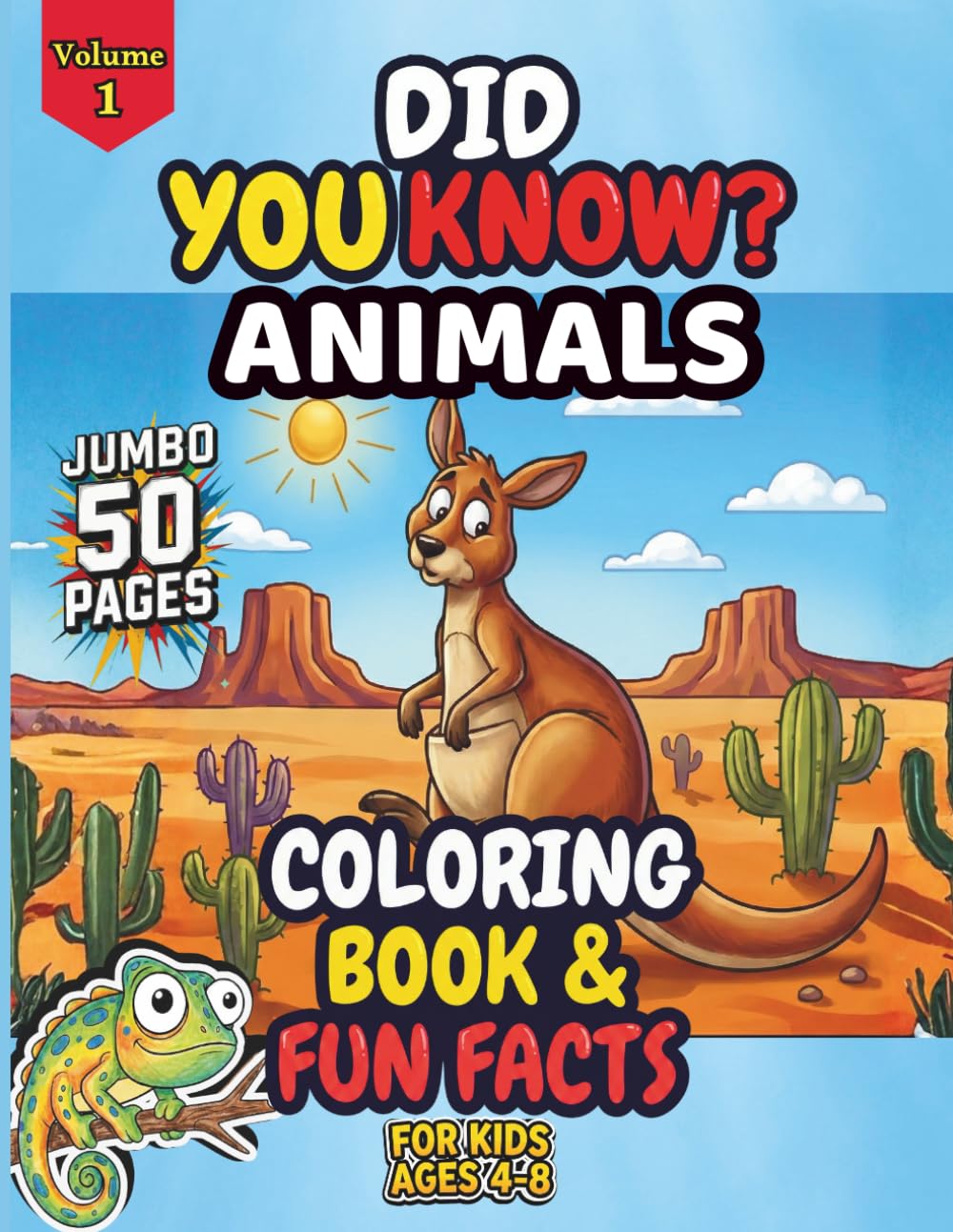 Did You Know? Animals: Fun, Silly & Weird Facts Coloring Book for Kids Ages 4-8: Zoo, Farm & Sea Creatures
