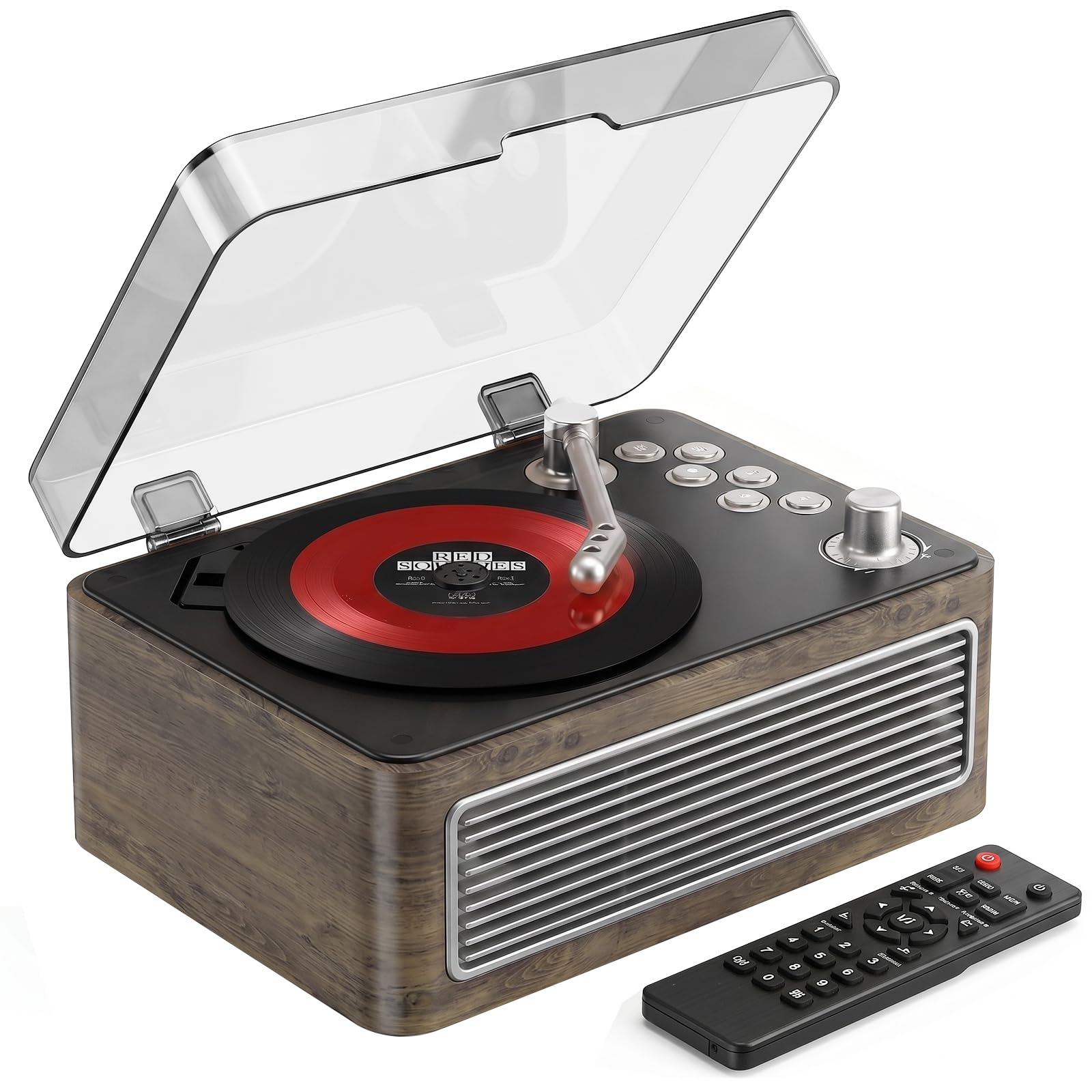 Gueray CD Player for Home Retro, Bluetooth 5.4, Hi-Fi Speaker,FM Radio
